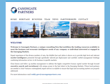 Tablet Screenshot of canongatepartners.com